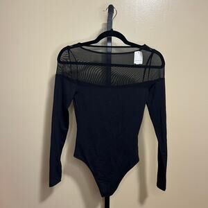 A&F Long Sleeve Mesh Bodysuit Size XSmall